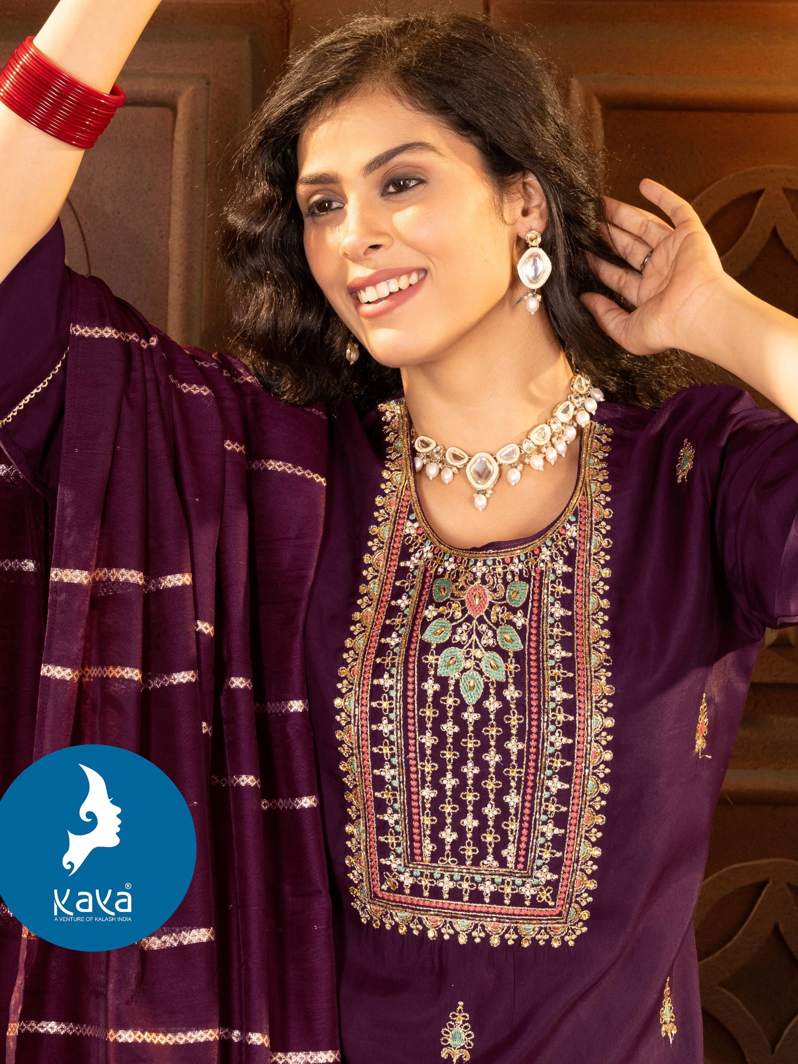 Juhi 2 By Kaya Embroidery Designer Kurti With Bottom Dupatta Wholesale Shop In Surat